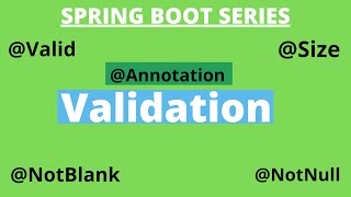 Spring Boot Tutorial - Validating request with Spring Validation # 14