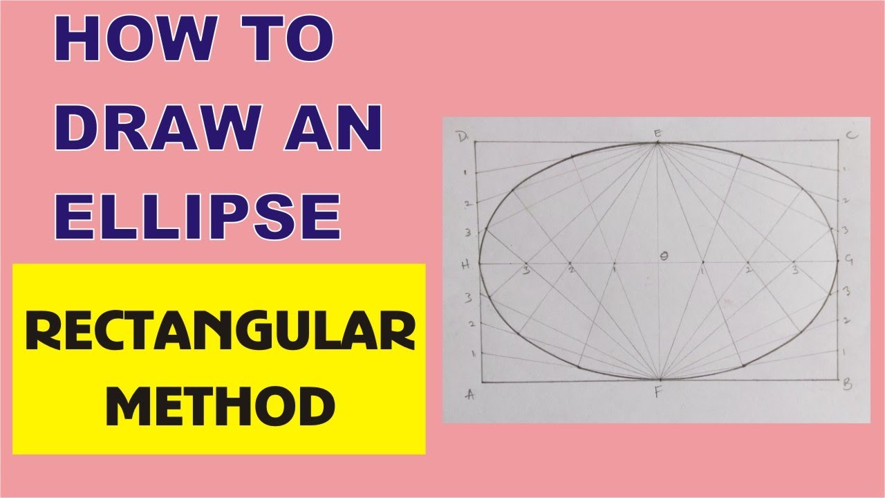 How To Draw Ellipse Using Rectangular Method