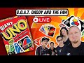 G.O.A.T. Daddy's Giant Uno / Board Game Extravaganza: Live with the Fam!  🐐