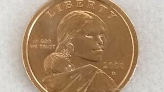 1 DÓLAR SACAGAWEA 2000 D VARIANTE VALIOSA