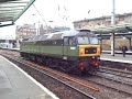 the class 47 lsl br green no.d1944 47501 craftsman at carlisle citadel station.