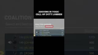 Arguing In TOXIC COD Lobbies #shorts #modernwarfare #callofduty