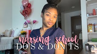 DO’S & DON’TS OF NURSING SCHOOL | 8 tips to succeed 🤍