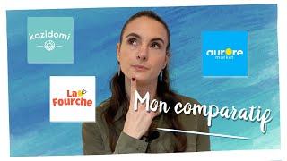 Je compare 3 ÉPICERIES #BIO EN LIGNE : La Fourche, Kazidomi, Aurore Market (Code promo) + #unboxing