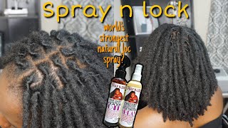 Worlds Strongest Natural Loc Spray?! Retwisting w/ Spray n Lock