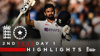 KL Rahul 127* at Stumps | England v India - Day 1 Highlights | 2nd LV= Insurance Test 2021
