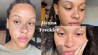 how to achieve perfect henna freckles every time