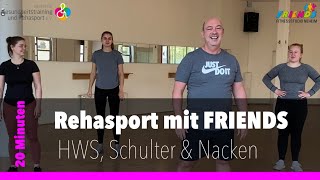 Nackenverspannungen lösen mit HWS Schulter Übungen | Rehasport mit FRIENDS Neheim