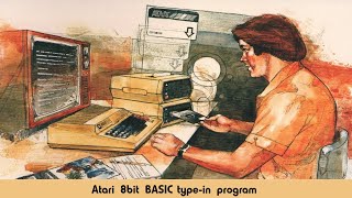 Atari 8-bit BASIC type in program - Downhill Racer