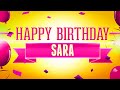 Happy Birthday Sara