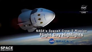 NASA's SpaceX Crew-3 Mission Flight Day Highlights