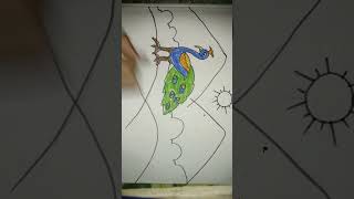 Indian birds peacock drawing essay pencils independence day drawing peacock republic day drawing🇮🇳🙏😭