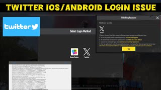 🛑 IOS, Android X, Signature Does Not Match The Request, Bgmi Twitter Login Problem, Bgmi Login error