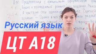 ЦТ А18. Прямая речь