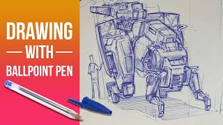 Why you should draw with a ballpoint pen