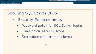 Securing SQL Server 2005 Lesson 4.1