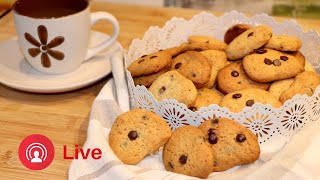 Gocciole fatte in casa , facciamole insieme in diretta