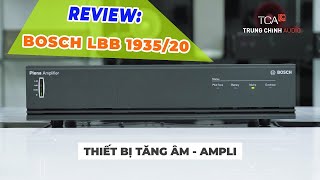 🔥🔥🔥 Bộ khuếch đại công suất BOSCH Plena LBB 1935/20: Tăng âm, amply công suất