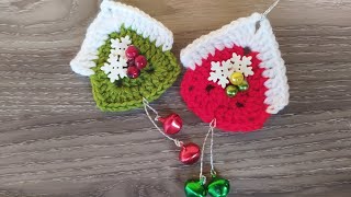 Casetta Amigurumi 🏡 Decorazione Natalizia Uncinetto 🎄 Christmas Ornament Crochet  🎁Adorno Navidad