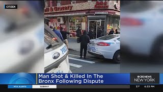 Police: Man shot and killed in the Bronx following dispute