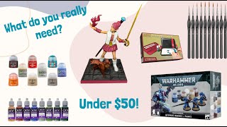 Can you start miniature painting for under $50?! A Beginner's guide
