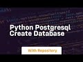 python postgresql create database