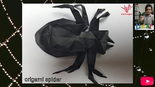 spider origami | paper spider | origami labah-labah | umar's origami