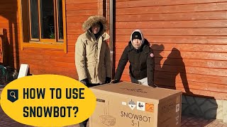 Snowbot- Smart Snowblower Robot | UNBOXING VIDEO | Installation and Use Guide