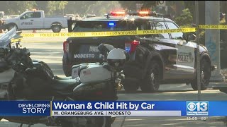 Woman And Child Hit By Car In Modesto