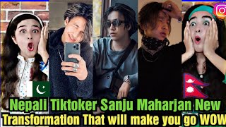 Pakistani Reaction On Nepali Tiktoker Sanju Maharjan New Unbelievable Transformation Instagram Reels