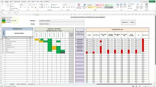 Drawing Registry & Distribution Management Excel Template Demo Video