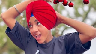 how to tie semi patiala shahi pagg easy method, ਸੈਮੀ ਪਟਿਆਲਾ ਸ਼ਾਹੀ ਪੱਗ @DASTARCOACH