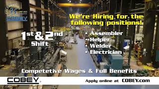 Cobey is hiring! Buffalo NY Engineering \u0026 Manufacturing