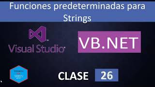 26.Programación en Visual Basic.Net con Visual Studio 2019 || Funciones predeterminadas para String.