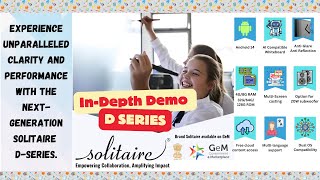 Solitaire D-Series Interactive Flat Panel -User Training | Demonstration | Education | Business
