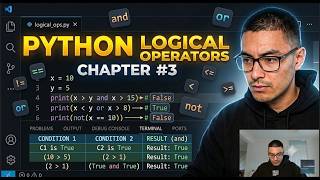 Python Course Live Stream (Assignment and logical Operators ) Chapter #3 (Free Python Course )