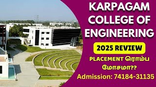 Karpagam College Of Engineering|2025 Review |Placement is good?#KarpagamPlacement2025