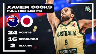 LET XAVIER COOK!! 24PTS \u0026 16REB vs JAPAN (FULL HIGHLIGHTS)