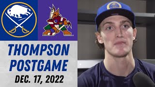 Tage Thompson Postgame Interview vs Arizona Coyotes (12/17/2022)