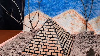 How to Make A Pyramid | School Project Assam Make Stuff