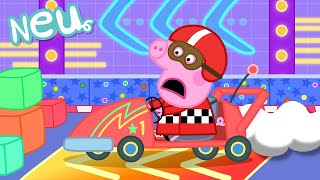 Peppa-Wutz-Geschichten 🏁 Rennautos 🏎️ Videos für Kinder