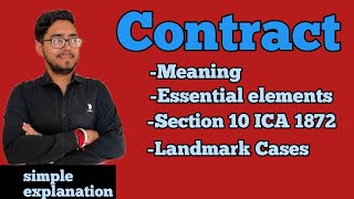 Meaning and essentials of Contract | Indian contract act | section 10 of ica 1872, #law_with_twins