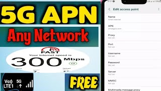 How to maximize Internet speed in 2025| All networks 5G APN settings