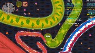 WORMATE.IO ||  Epic Gameplay ||Top wormate io ||#wormateio#snake.io#topgame
