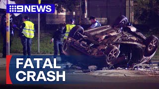 Two dead, third critical after motorcycle crash in Sydney | 9 News Australia