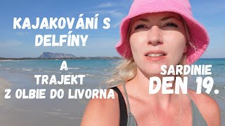 DELFÍNI a TRAJEKT z Olbie do Livorna | SARDINIE OBYTNOU DODÁVKOU den 19.