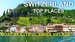 Switzerland Top Places 🇨🇭 Morcote - Lake Lugano 4K Travel Guide