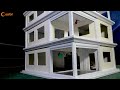 building dream mini house model with drywall and aluminum