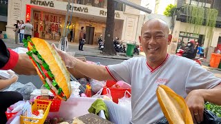 most famous place for pork sandwich \u0026 banh gio - vietnam street food