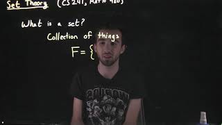 Basics of Set Theory 1: What is a set?